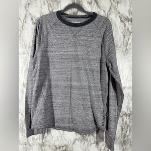 Express Crew Neck Shirt Mens Size Medium Grey Long Sleeve